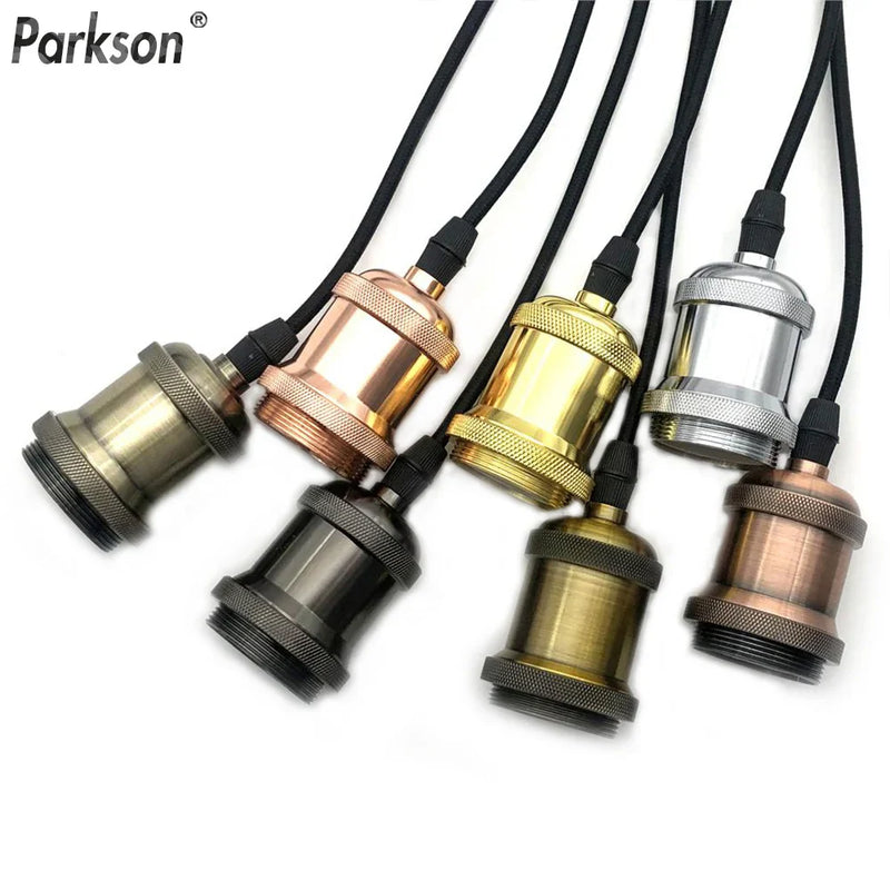 Axyaa Retro Edison Pendant Light with E27 Lamp Holder Socket