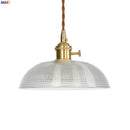 Axyaa Copper Glass Pendant Light - Nordic Style LED Industrial Hanging Lamp