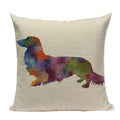 Axyaa Cute Dog Pillow Cases Cartoon Animal Decorative Pillows for Couch