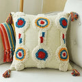 Axyaa Wool Tassel Moroccan Style Pillow Cover 45x45cm/30x50cm
