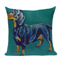 Axyaa Cute Dog Pillow Cases Cartoon Animal Decorative Pillows for Couch