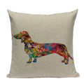 Axyaa Cute Dog Pillow Cases Cartoon Animal Decorative Pillows for Couch