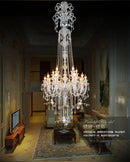 Axyaa Luxury Crystal Chandelier Modern K9 Candle Lamps Fixture