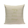 Axyaa Spring Letter Pillow Cover - Black & White Decorative Cushion