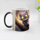 Axyaa Smile Cat Color Changing Coffee Mug, 11oz - Perfect Christmas Gift