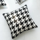 Axyaa Houndstooth Cushion Cover 45x45cm/35x55cm - Durable Canvas for Sofa Bed