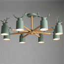 Axyaa Colorful Deer Shape Ceiling Light for Dining Room