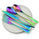 Axyaa Rainbow Stainless Steel Dinnerware Set