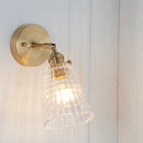 Axyaa Copper Glass Wall Lamp Vintage Bedroom Bathroom Mirror Light