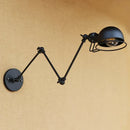 Axyaa Industrial Loft Retro Wall Lamp Adjustable Arm Sconce Fixtures