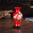 Axyaa Elegant Chinese Cloisonne Vase: Luxury Porcelain Ornament for Home Decor