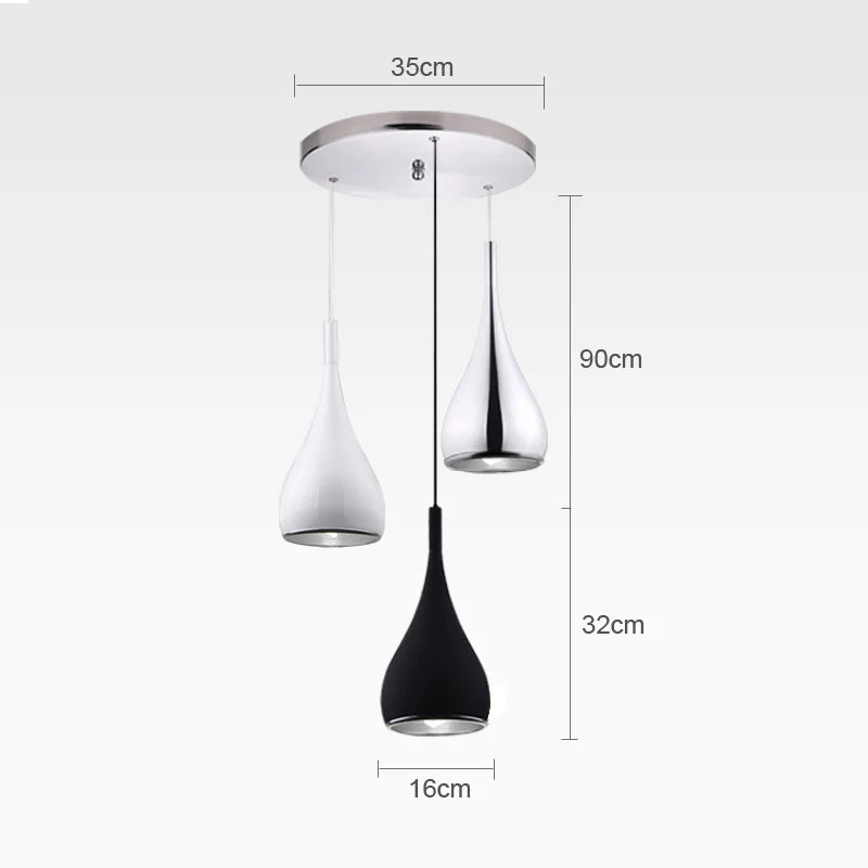 Axyaa Minimalist LED Pendant Lights - Modern Dining Room Home Decor Lighting