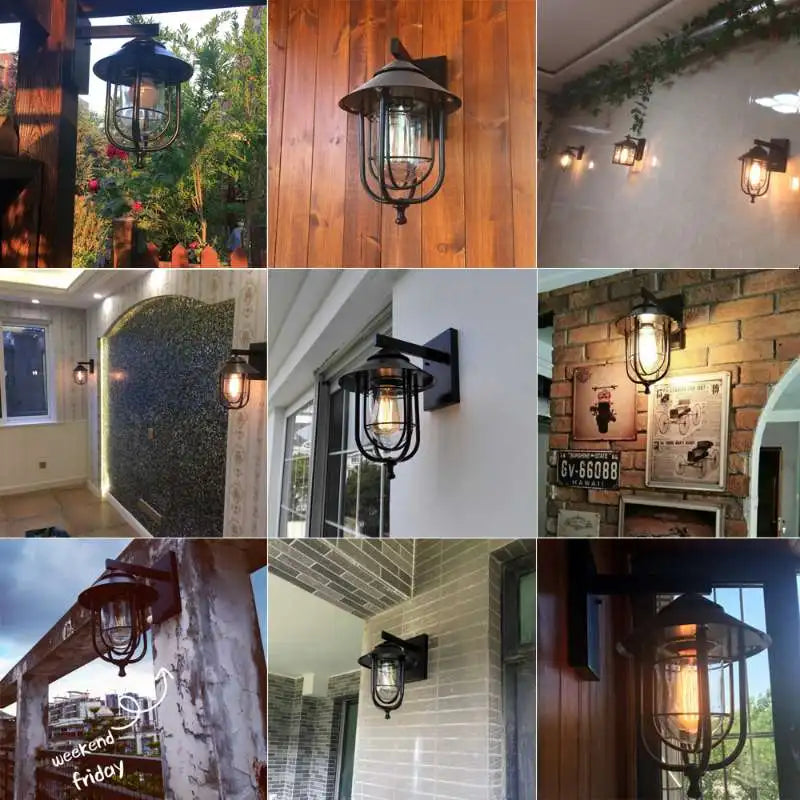 Outdoor Wall Lamps for Garden, Courtyard, Porch, and More - Axyaa Brand