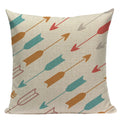 Axyaa Geometric Linen Cushion Cover Multicolour Decorative Pillow for Home Sofa