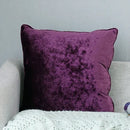 Axyaa Plush Fringed Soft Pillow Cover 50x50cm Solid Cushion for Home Decor