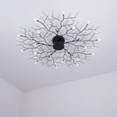 Axyaa LED Ceiling Lamp: Nordic Branch Iron Chandeliers for Bedroom and Living Room