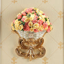 Axyaa Diamond Resin Vase Wall Hanging for Elegant Home Decor