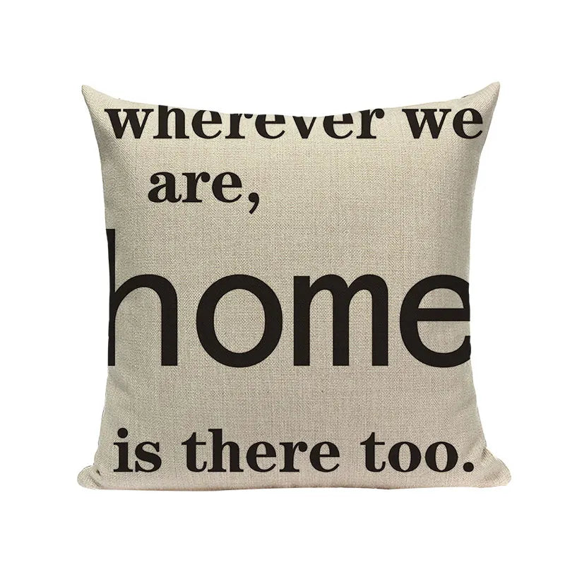 Axyaa Love Letter Cushion Cover Decorative Pillows Sofa Car Home Decor Linen Throw Pillow Case