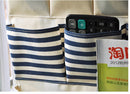 Axyaa Navy Blue Stripe Closet Door Organizer