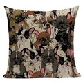 Axyaa Pug Dog Cat Bird Cushion Cover Sleep Dog Throw Pillow Cover