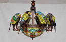 Axyaa Glass Parrot Pendant Chandelier for Luxury Spaces