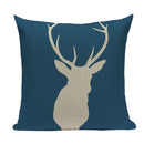 Axyaa Geometric Deer Pillow Cover - Nordic Home Decoration 45X45Cm