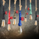 Axyaa Vintage Loft Pipe Pendant Chandelier