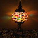 Axyaa Mediterranean Style Glass Mosaic Table Lamp