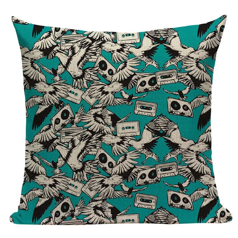 Axyaa Pug Dog Cat Bird Cushion Cover Sleep Dog Throw Pillow Cover