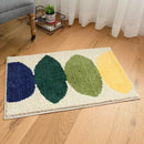 Microfiber Lemon Design Non-Slip Bathroom Mat for Home Decoration by Axyaa