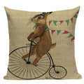 Axyaa Nordic Dog Lion Bunny Home Decor Pillow Case Sofa Cover 45x45cm Square