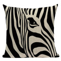 Axyaa Simple Geometry Pillowcase - Zebra Leopard Print Home Cushion