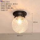 Axyaa Retro Glass LED Ceiling Light for Kitchen Hallway Balcony Porch
