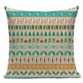 Axyaa Boho Plaid Stripes Pillow Cover 45x45cm Sofa Chair Custom Print Square