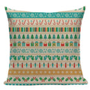 Axyaa Boho Plaid Stripes Pillow Cover 45x45cm Sofa Chair Custom Print Square