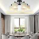 Axyaa LED Ceiling Chandelier with Lampshade for Living Room