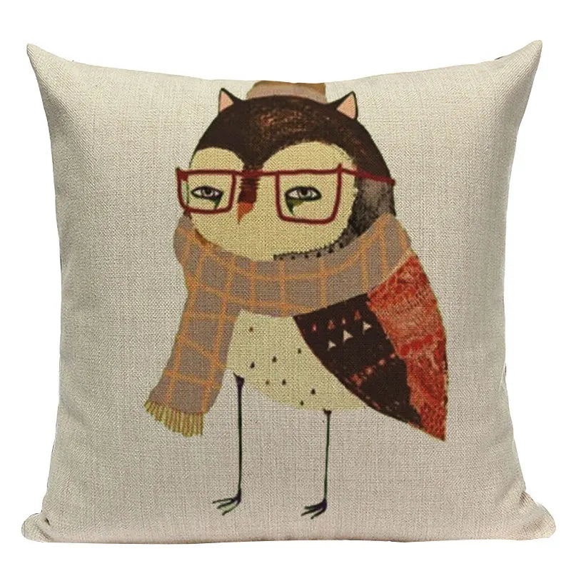 Axyaa Cute Animal Cartoon Home Decor Cushions - Golden Retriever & Koala Pillows