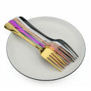 Axyaa Rainbow Flatware Set of 4 Long Handle Dinner Forks