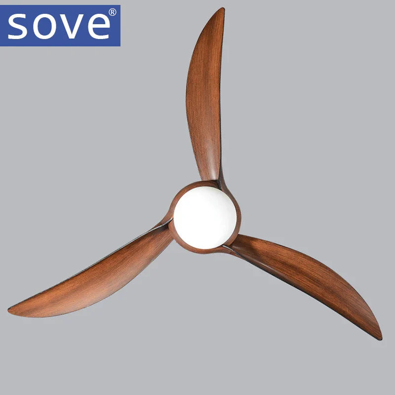 Axya 52" LED Brown DC 30W Ceiling Fan with Lights & Remote Control