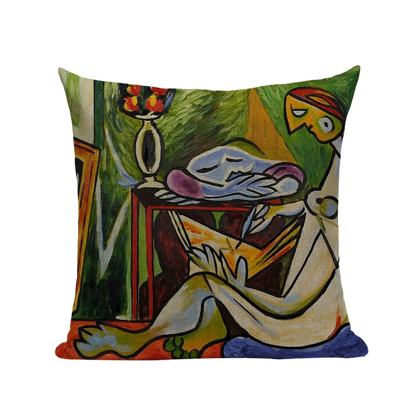 Axyaa Picasso Paintings Decorative Cushion Covers - Starry Night & Abstract Art