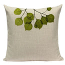 Axyaa Tree Green Cushion Cover: Green Decorative Flower Sofa Car Pillow