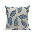 Axyaa Cotton Linen Feather Cushion Cover for Home Decor