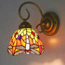Axyaa Mediterranean Sea Stained Glass Sconces for Bedroom, Bathroom, and Aisle