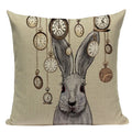 Axyaa Nordic Dog Lion Bunny Home Decor Pillow Case Sofa Cover 45x45cm Square