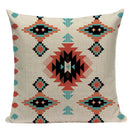 Axyaa Boho Plaid Stripes Pillow Cover 45x45cm Sofa Chair Custom Print Square