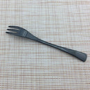 Axyaa Stainless Steel Mini Cake Fork Set - 4 Piece Forks for Dessert, Salad, Fruit
