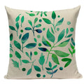 Axyaa Tree Green Cushion Cover: Green Decorative Flower Sofa Car Pillow