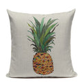 Colorful Pineapple Ananas Decor Cushion Cover by Axyaa - Modern Tropical Print