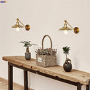 Axyaa Industrial Vintage LED Wall Light - Gold Bedroom Loft Stair Lamp