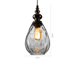 Axyaa Nordic Glass Vintage LED Pendant Lamp - Indoor Lighting Fixture
